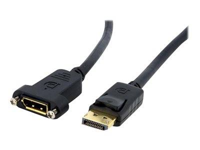StarTech.com 3 ft. (0.9 m) Displayport Male to Female Cable - Mounting - Latched
