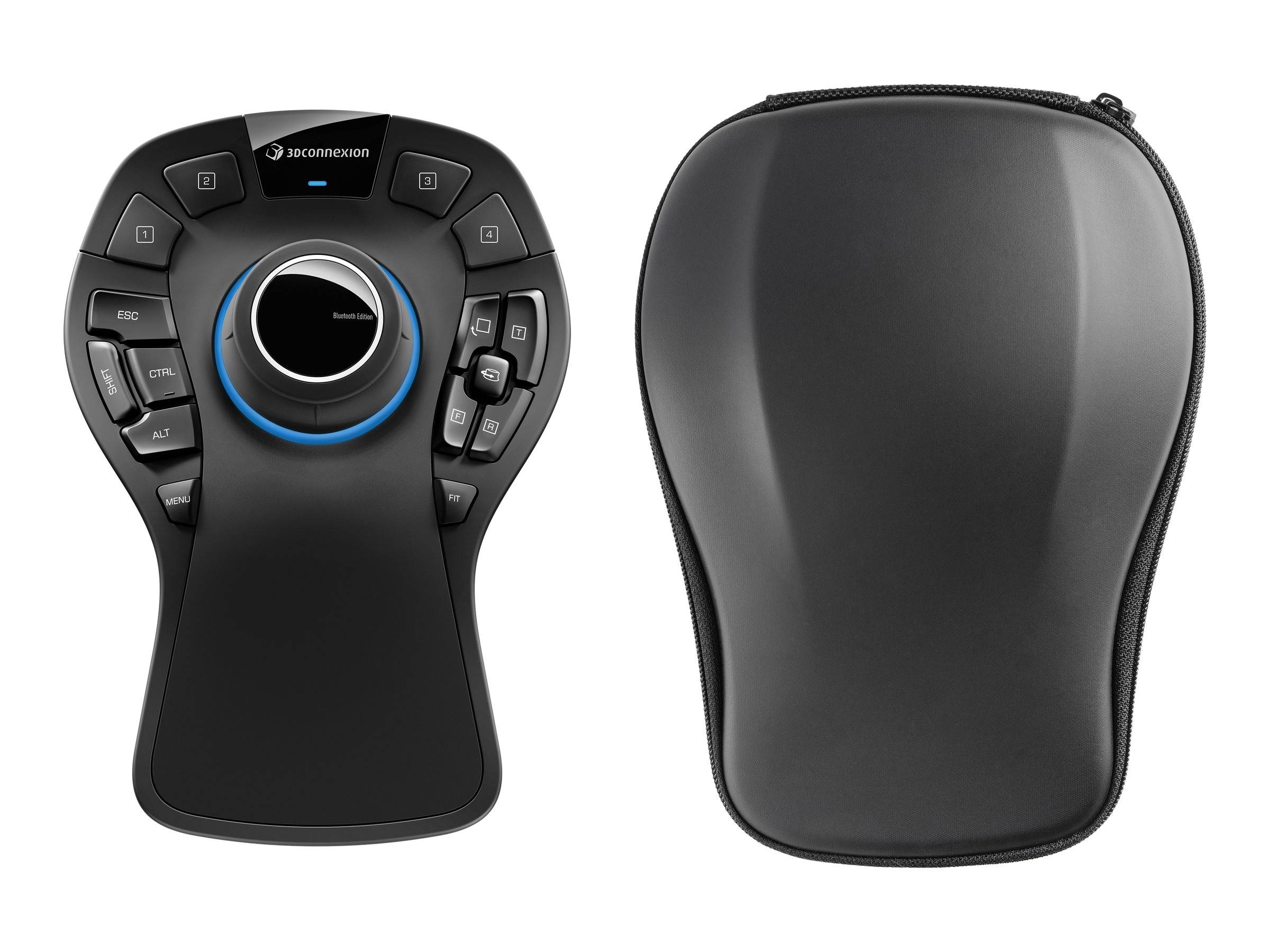 3Dconnexion SpaceMouse Pro Wireless - Bluetooth Edition - 3D-Maus - ergonomisch - 15 Tasten - kabellos - 2.4 GHz, Blueto