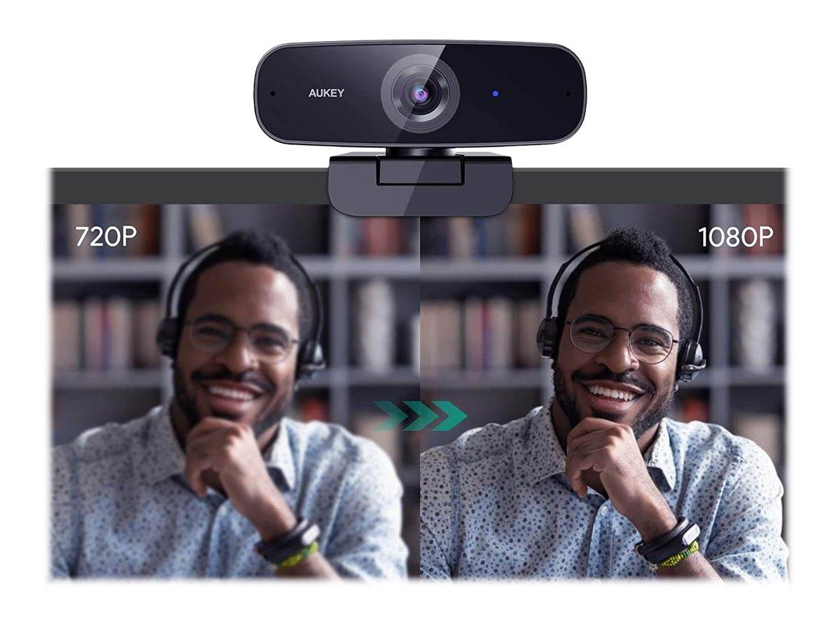 Aukey PC-W3 - Webcam - Farbe - 2 MP - 1920 x 1080