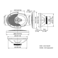 JVC - Kenwood KFC-S6976EX, 3-Wege, 500 W, 4 Ohm, 87 dB, Keramik, Ferrit JVC - Kenwood KFC-S6976EX, 3-Wege, 500 W, 4 Ohm, 87 dB, Keramik, Ferrit