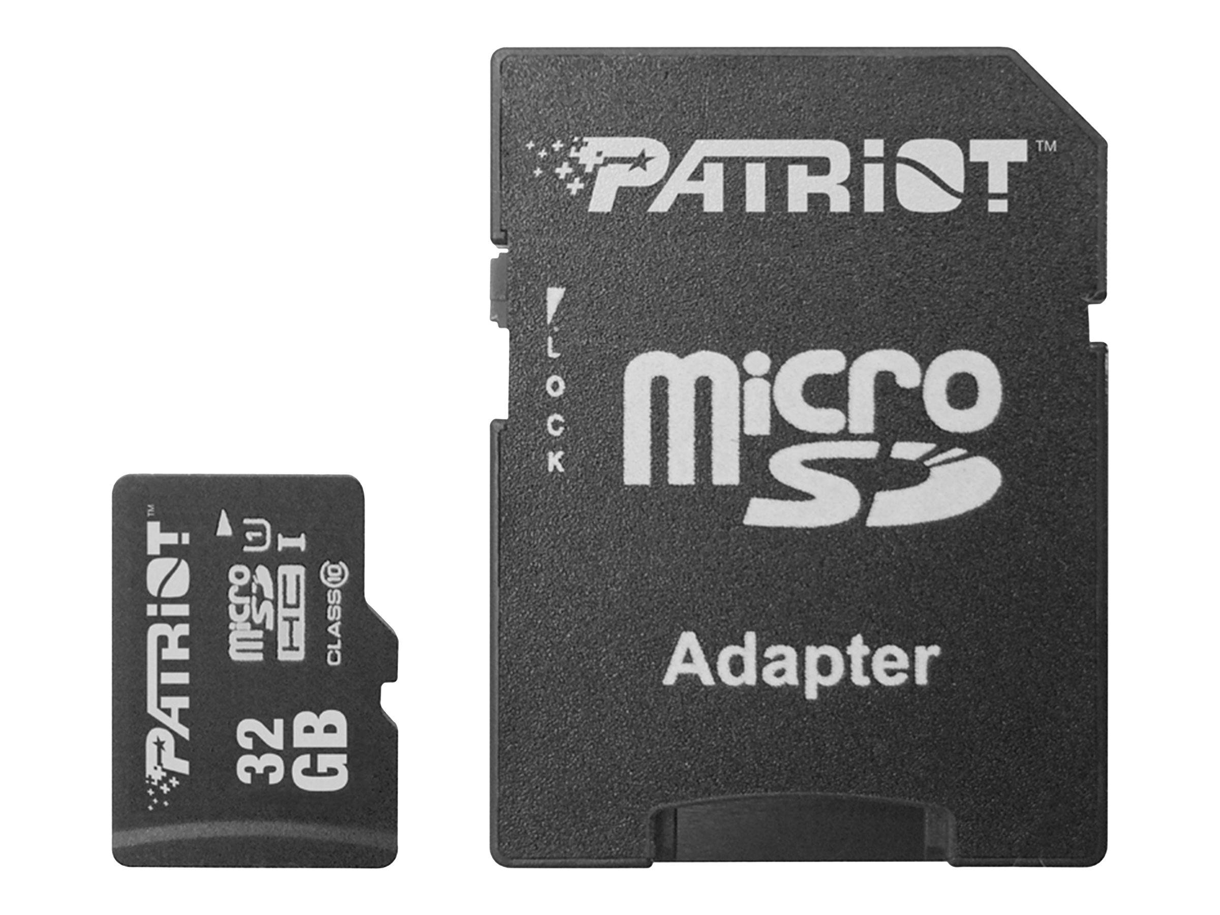 PATRIOT LX Series - Flash-Speicherkarte - 32 GB - UHS-I U1 / Class10 - microSDHC