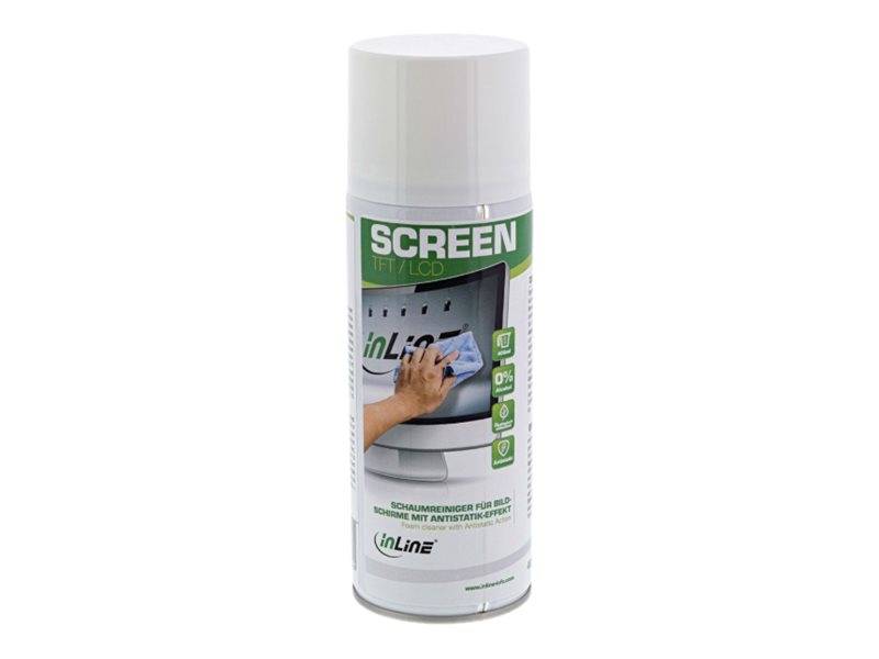 InLine® Schaumreiniger für Bildschirme mit Antistatik-Effekt, 400ml