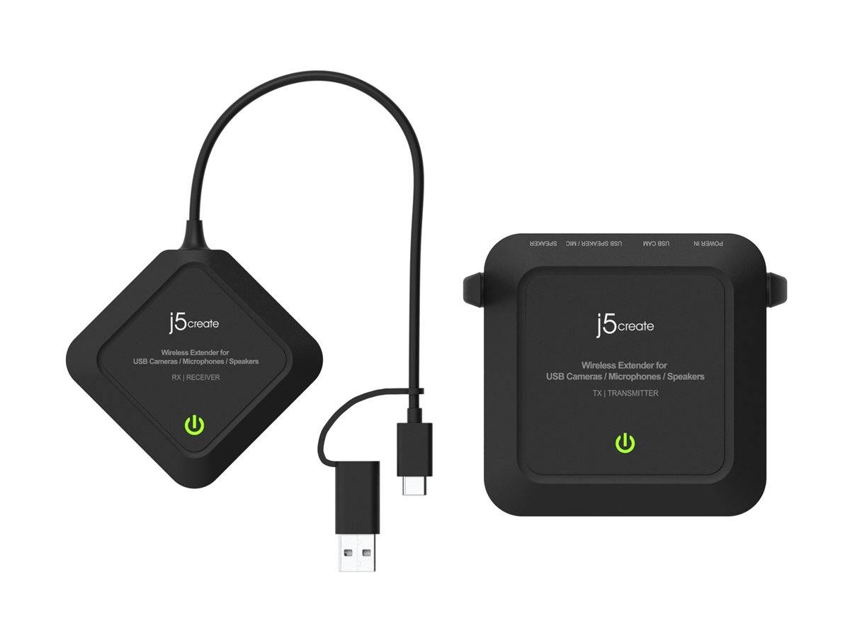 j5create JVW120-N - Wireless Video-/Audio-Erweiterung - bis zu 25 m - TAA-konfor