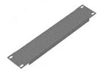 Triton 10" Blindplatte, 1 HE, Stahlblech, schwarz RAL 9005