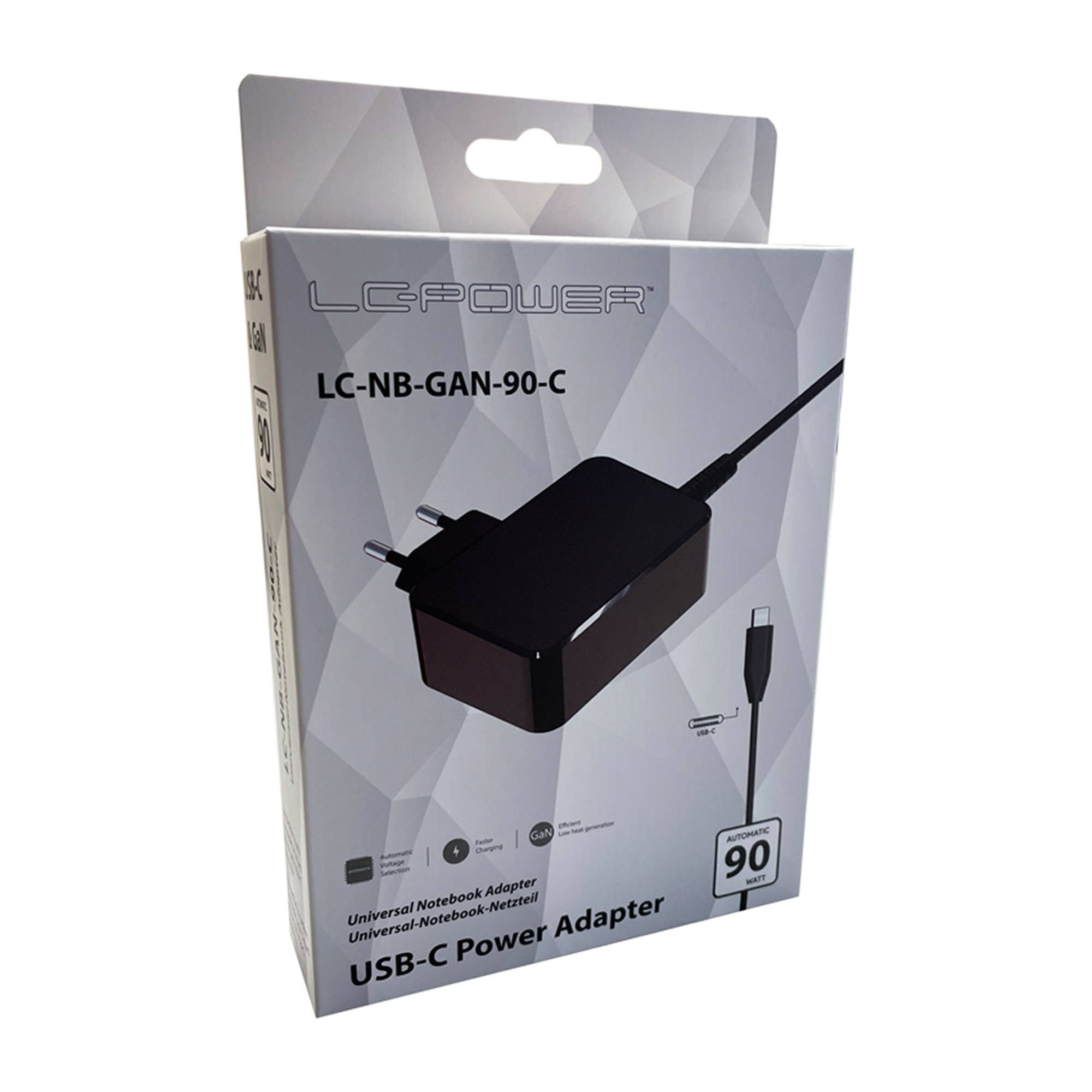 LC-Power LC-NB-GAN-90-C - USB-C Netzteil - Gallium-Nitrid (GaN)