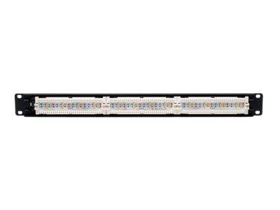 Eaton Tripp Lite Series 24-Port Cat6 Cat5 Patch Panel Rackmount 110 Punch Down RJ45 Ethernet 1URM - Patch Panel - CAT 6