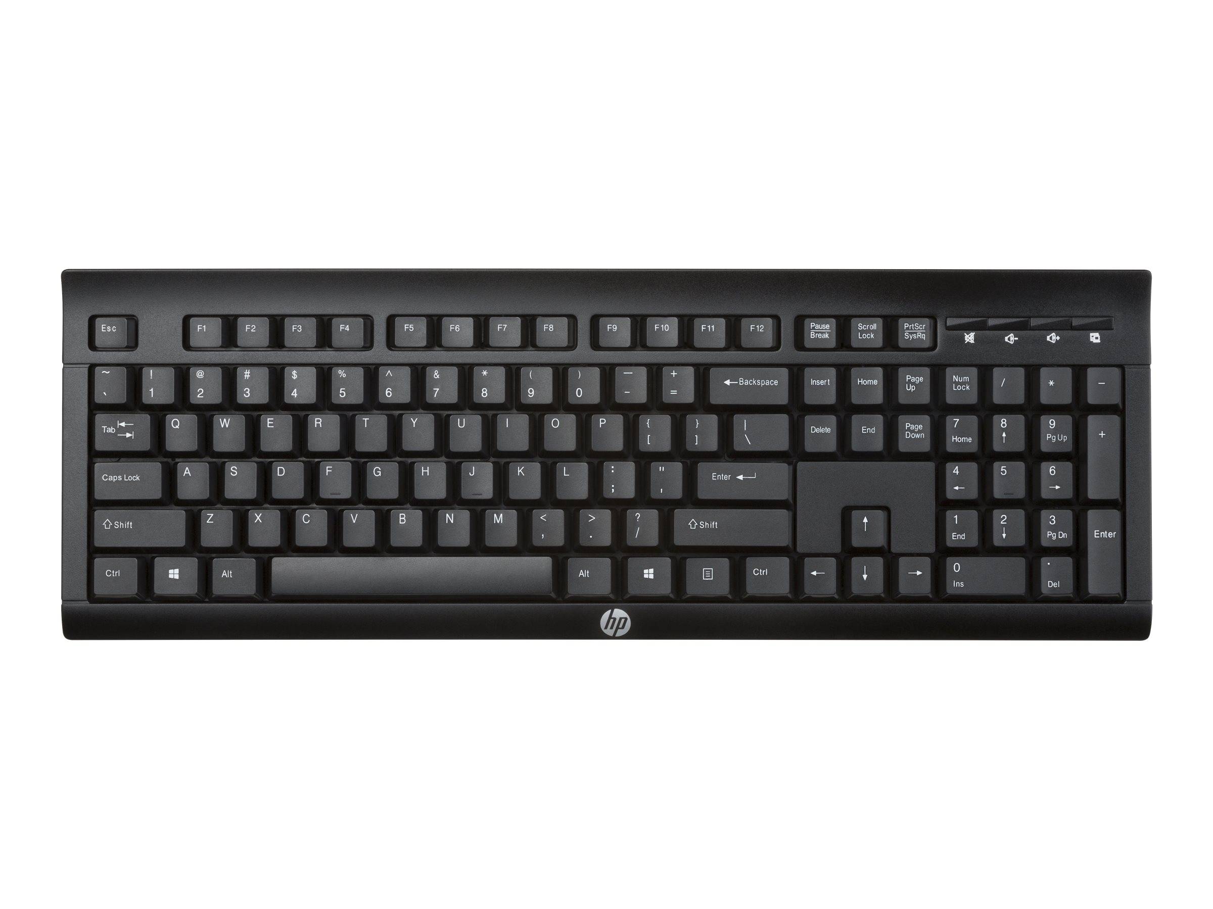 HP K2500 - Tastatur - kabellos - 2.4 GHz - Spanisch