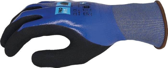Schnitthandschuh Ultra DRY CUT D Gr.10 blau/schwarz EN 388,EN 407 PSA II PRO FIT