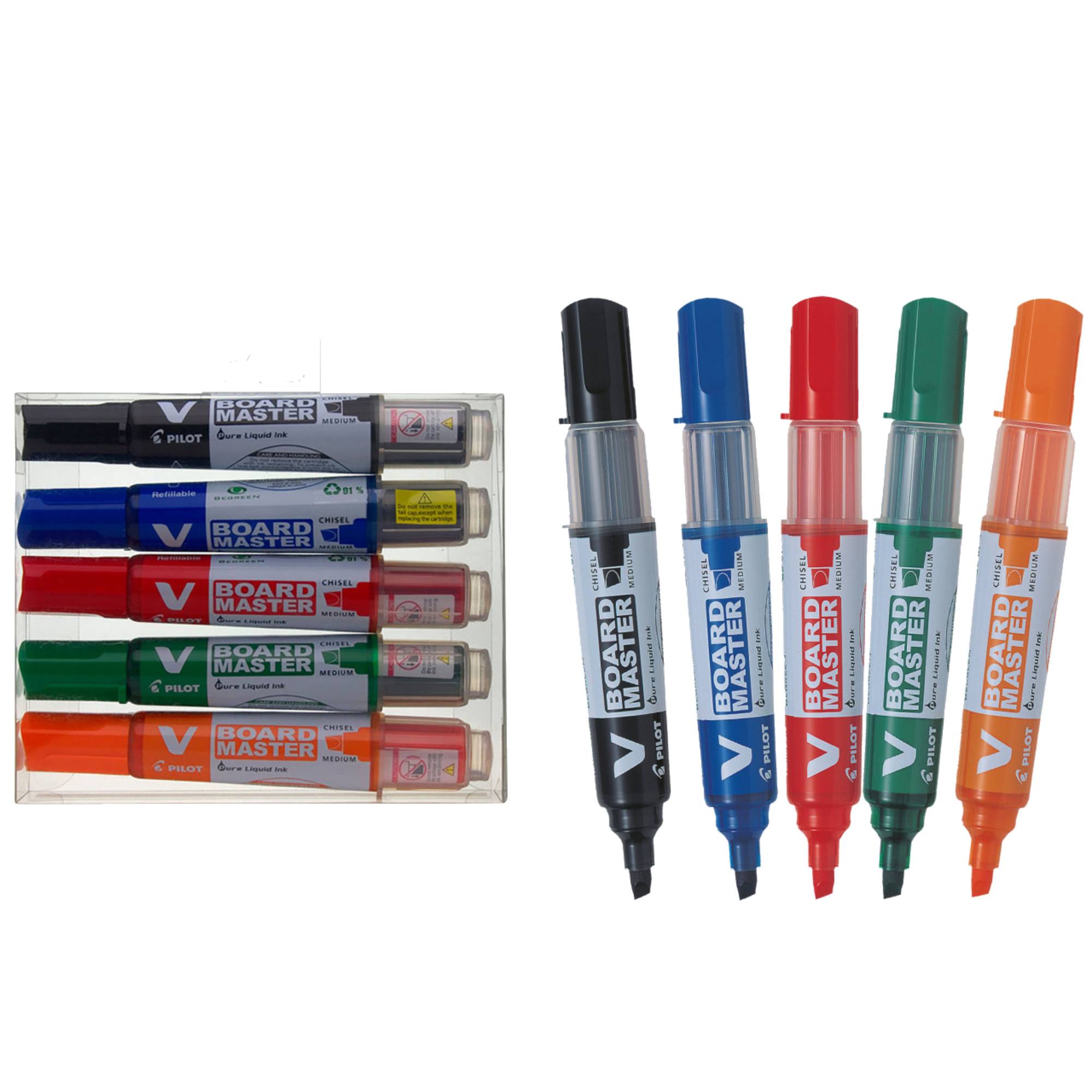 PILOT Whiteboardmarker V-Board Master 5081S5BG sort 5St