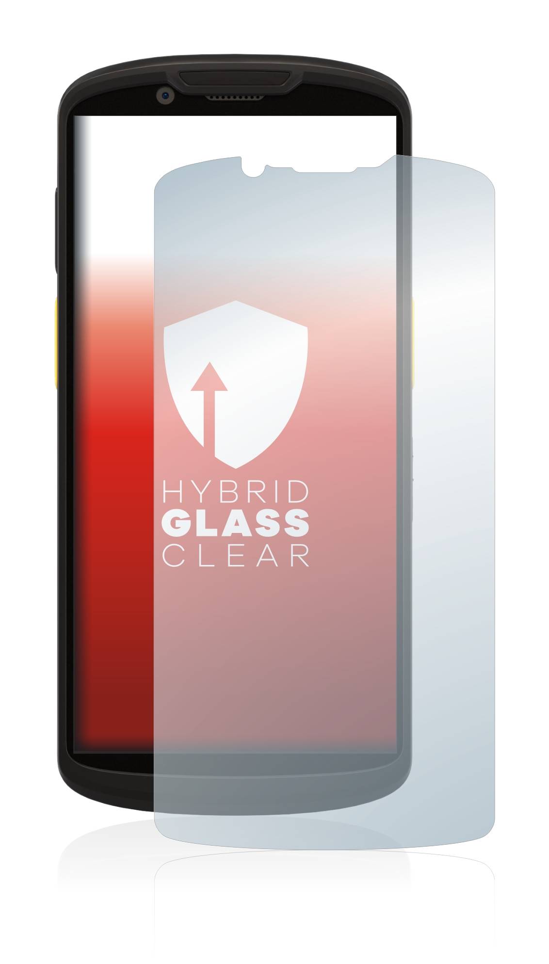upscreen Flexible Schutz Glas Folie für Zebra TC53 Schutzglas 9H Hybridglas Klar