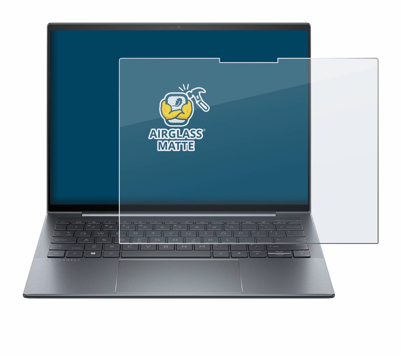 BROTECT AirGlass Flexible Schutz Glas Folie für HP Dragonfly G4 Non-Touch Matt Entspiegelt