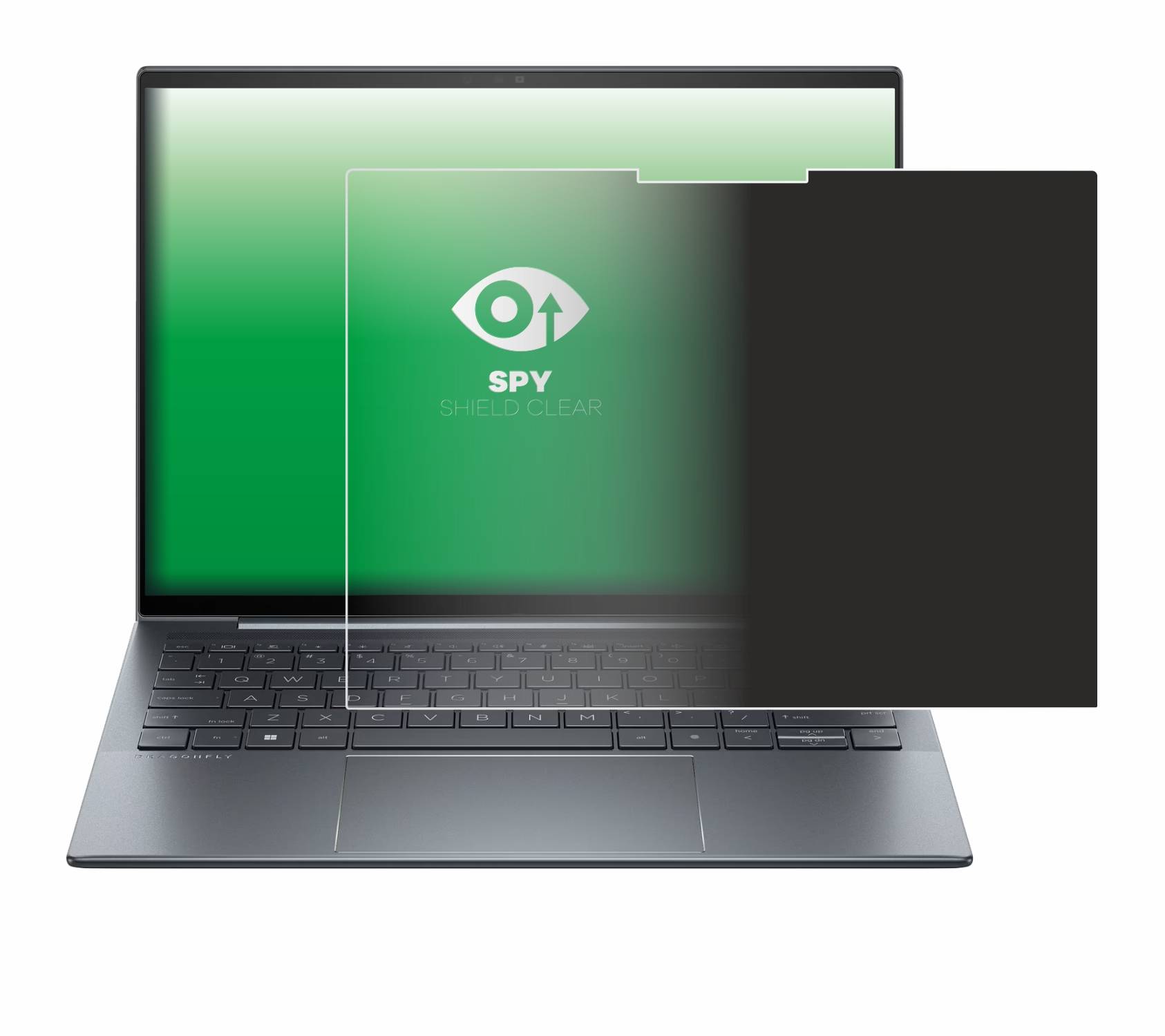 upscreen Blickschutzfolie für HP Dragonfly G4 Non-Touch Anti-Spy Privacy Blaulichtschutz Sichtschutzfolie