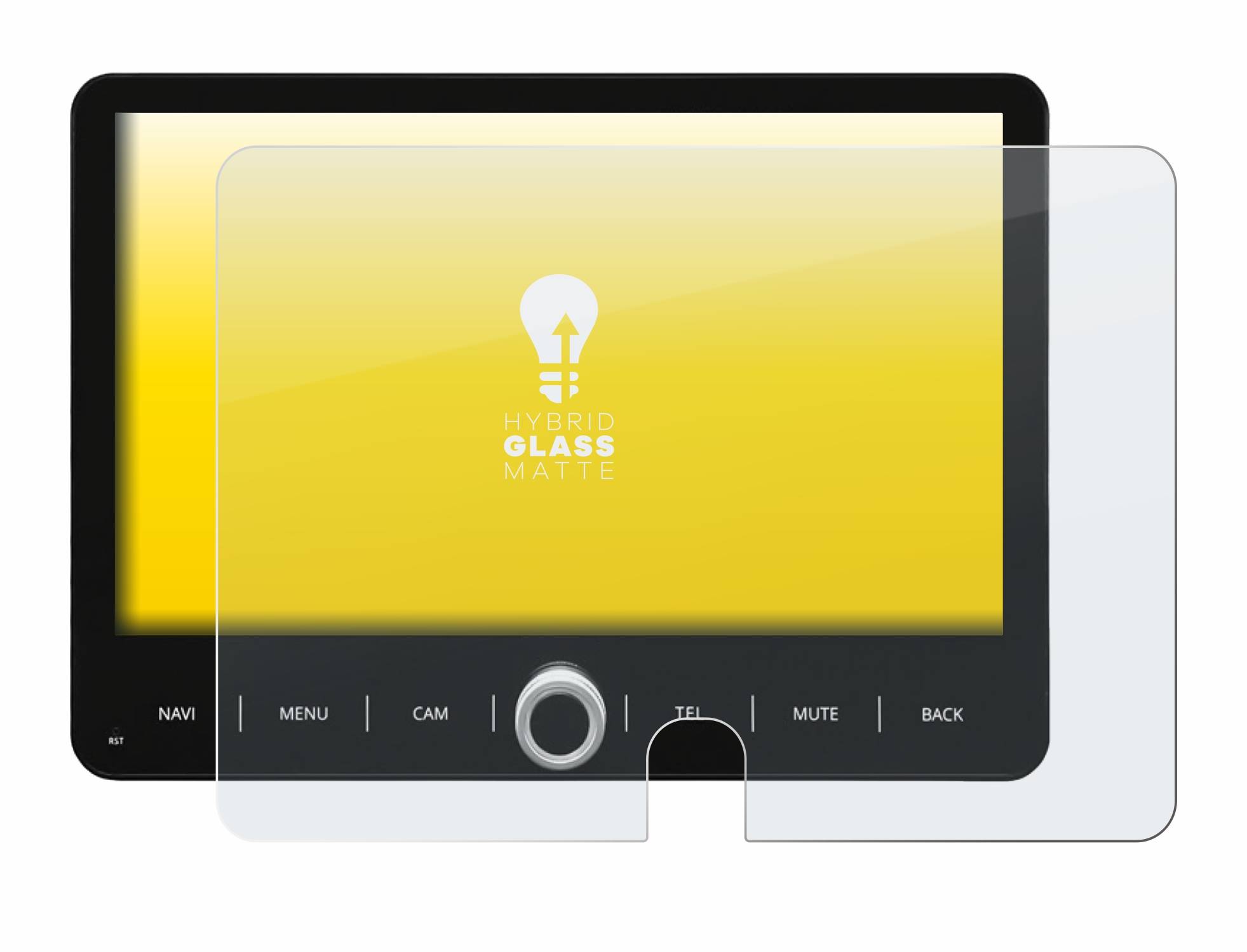 upscreen Flexible Schutz Glas Folie für Dynavin D9-T5TP Schutzglas 9H Hybridglas Matt Entspiegelt