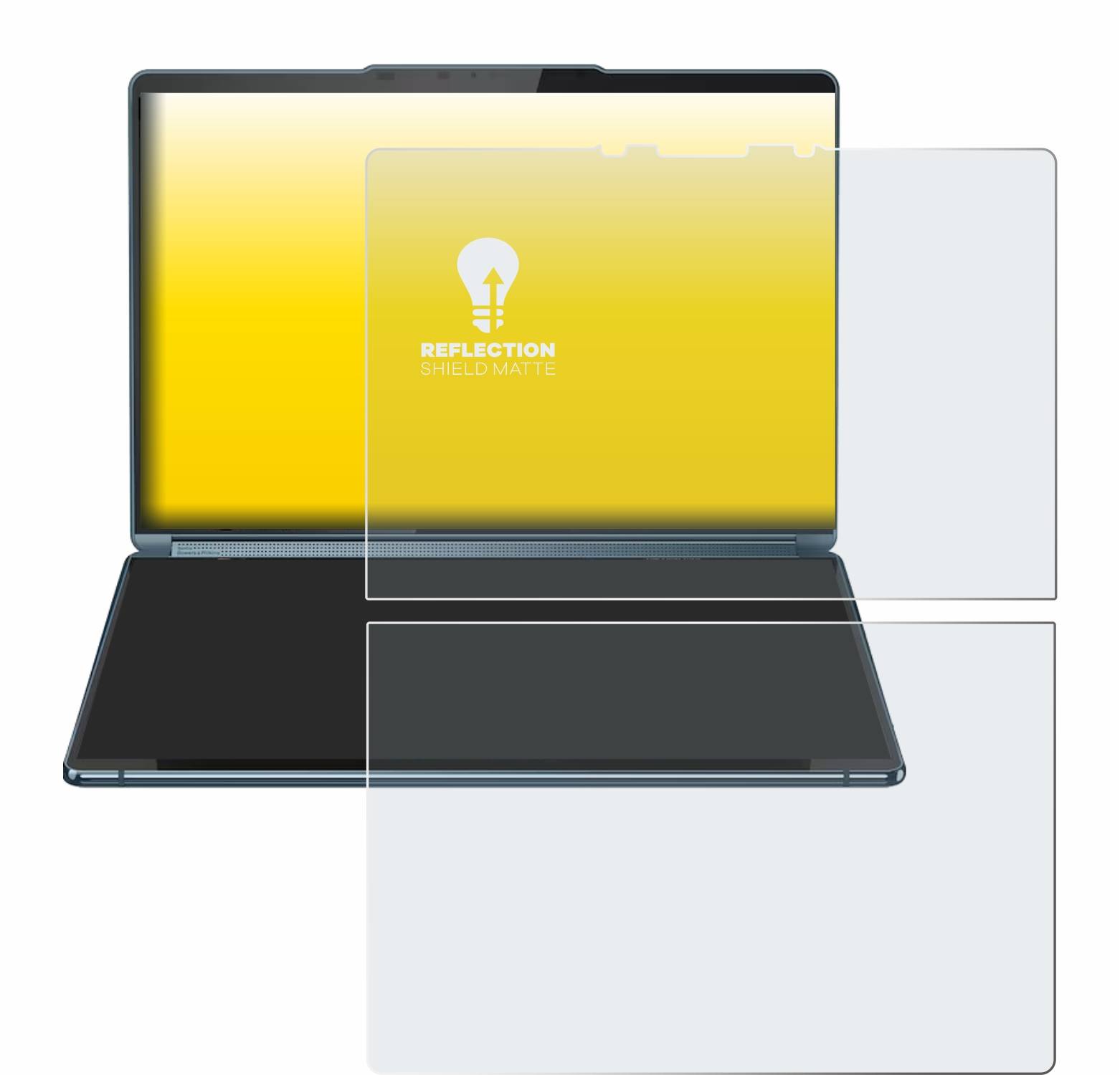 upscreen Schutzfolie für Lenovo Yoga Book 9i Gen 9 Folie Matt Entspiegelt Anti-Reflex