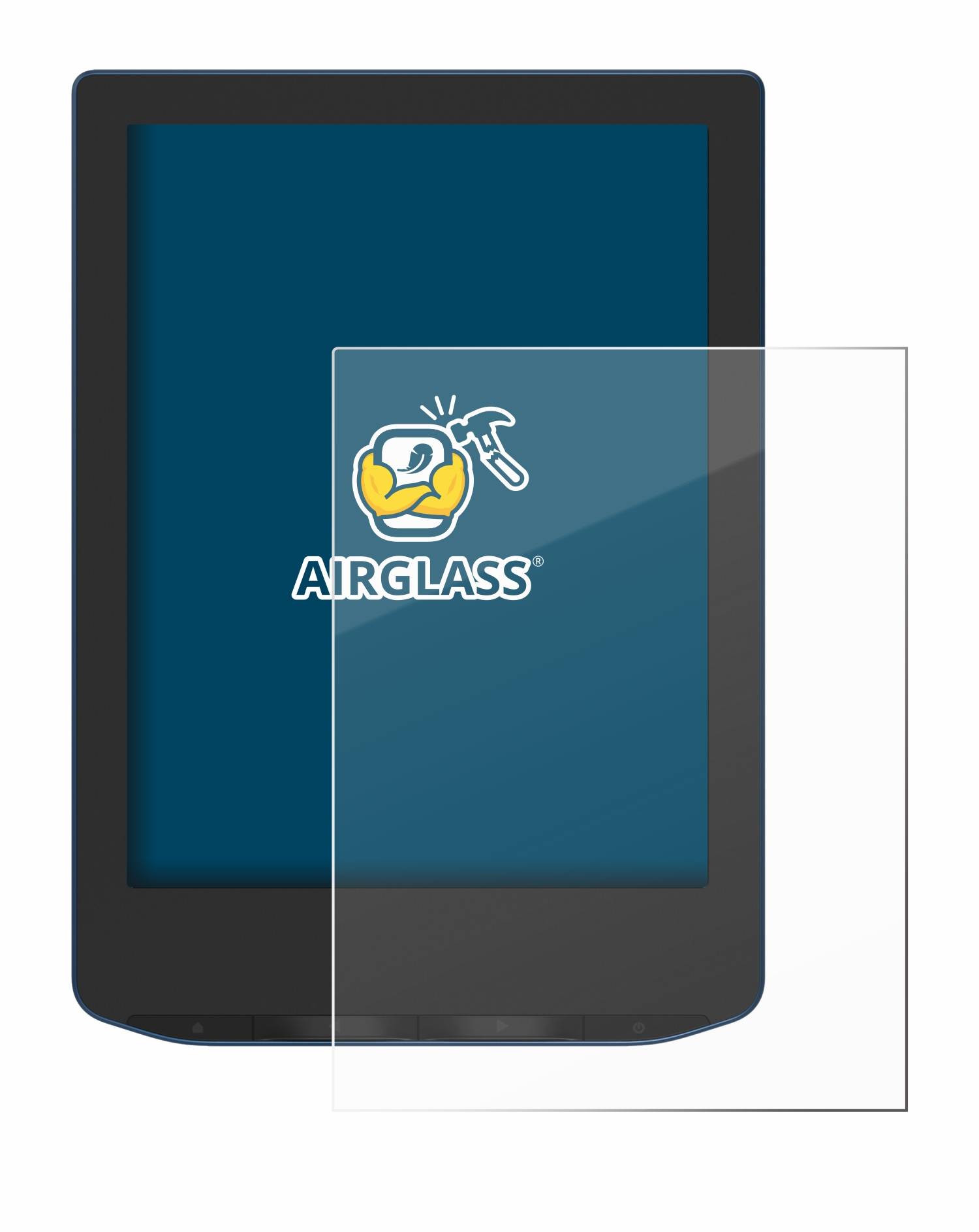 BROTECT AirGlass Flexible Schutz Glas Folie für PocketBook Verse Pro Klar Transparent
