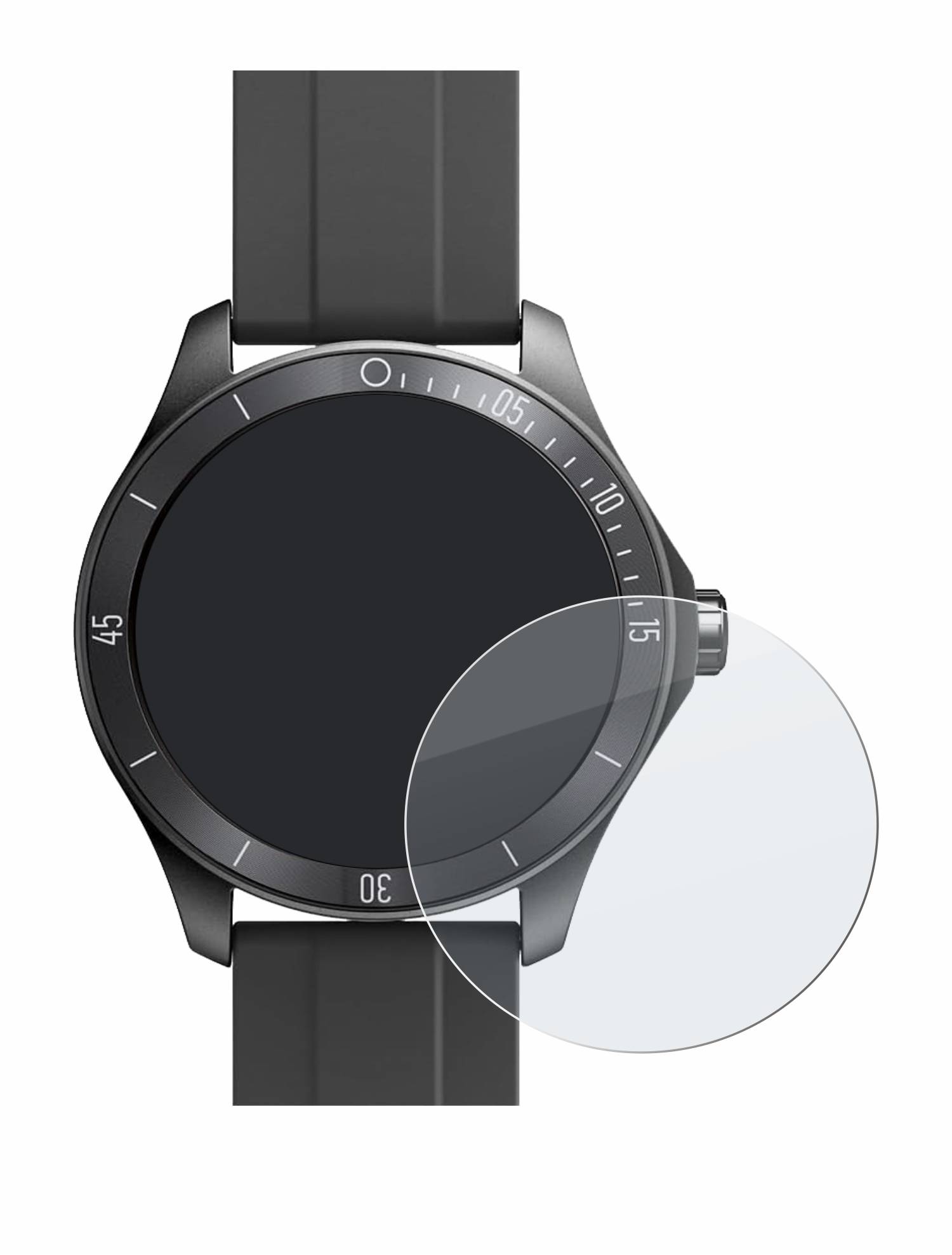 upscreen Flexible Schutz Glas Folie für Toobur IDW18 Schutzglas 9H Hybridglas Matt Entspiegelt