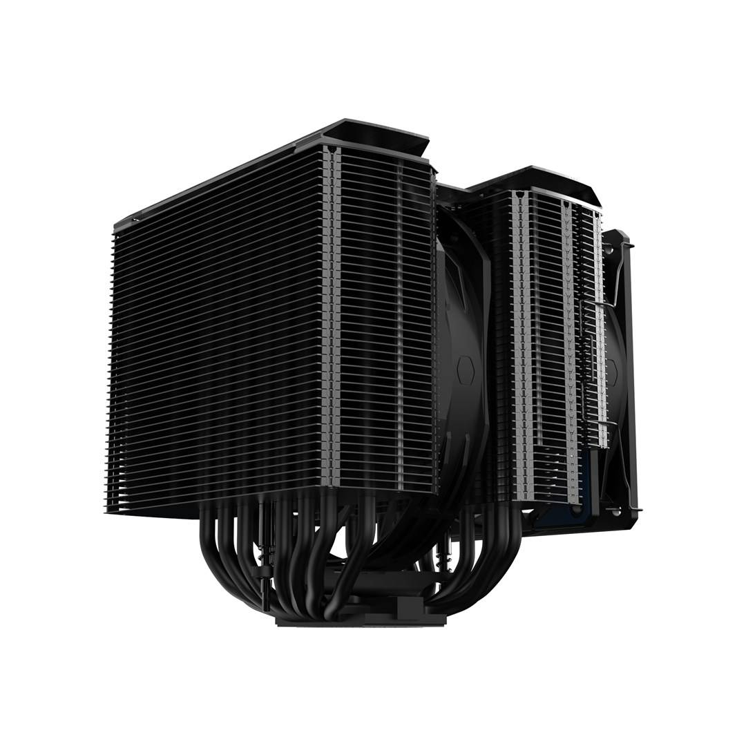 Cooler Master MasterAir MA824 STEALTH - Prozessor-Luftkühler - (für: LGA1156, LGA1155, LGA1150, LGA1151, AM4, LGA1200, L