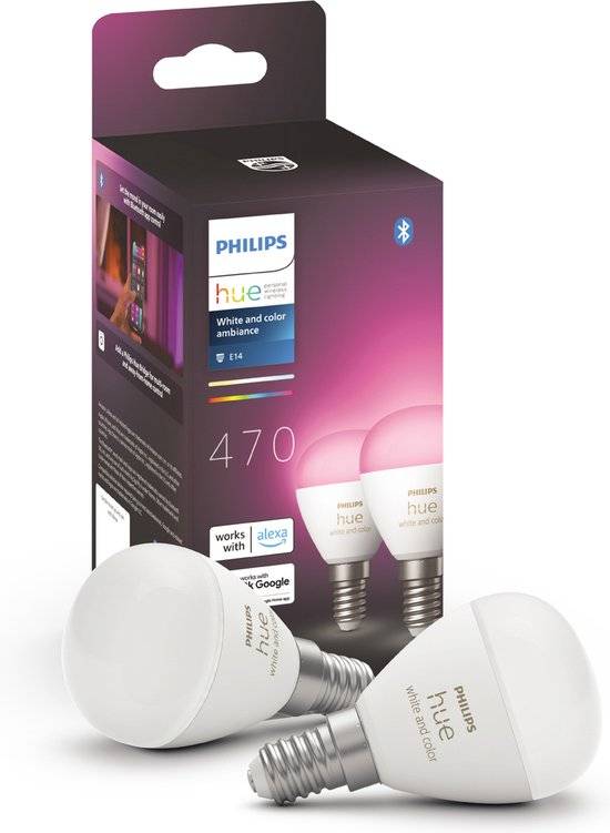 Philips Hue WCA XW Luster E14 2P EU