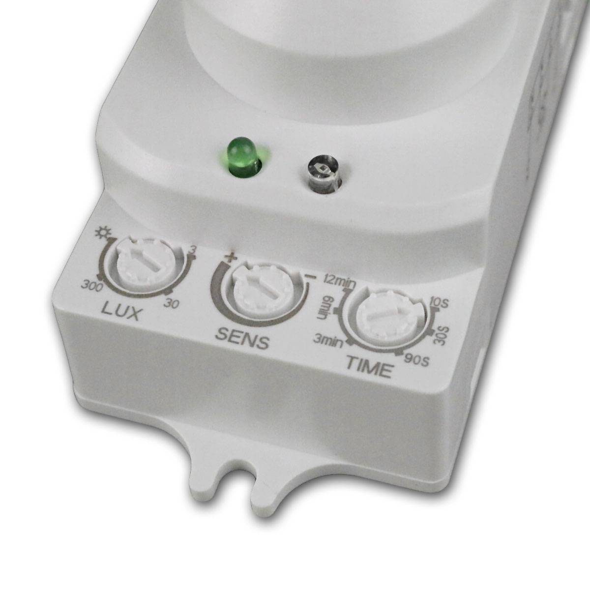 HF / Mikrowellen-Bewegungsmelder McShine "LX-701C", 360°, 230V / 1.200W, weiß, LED geeignet