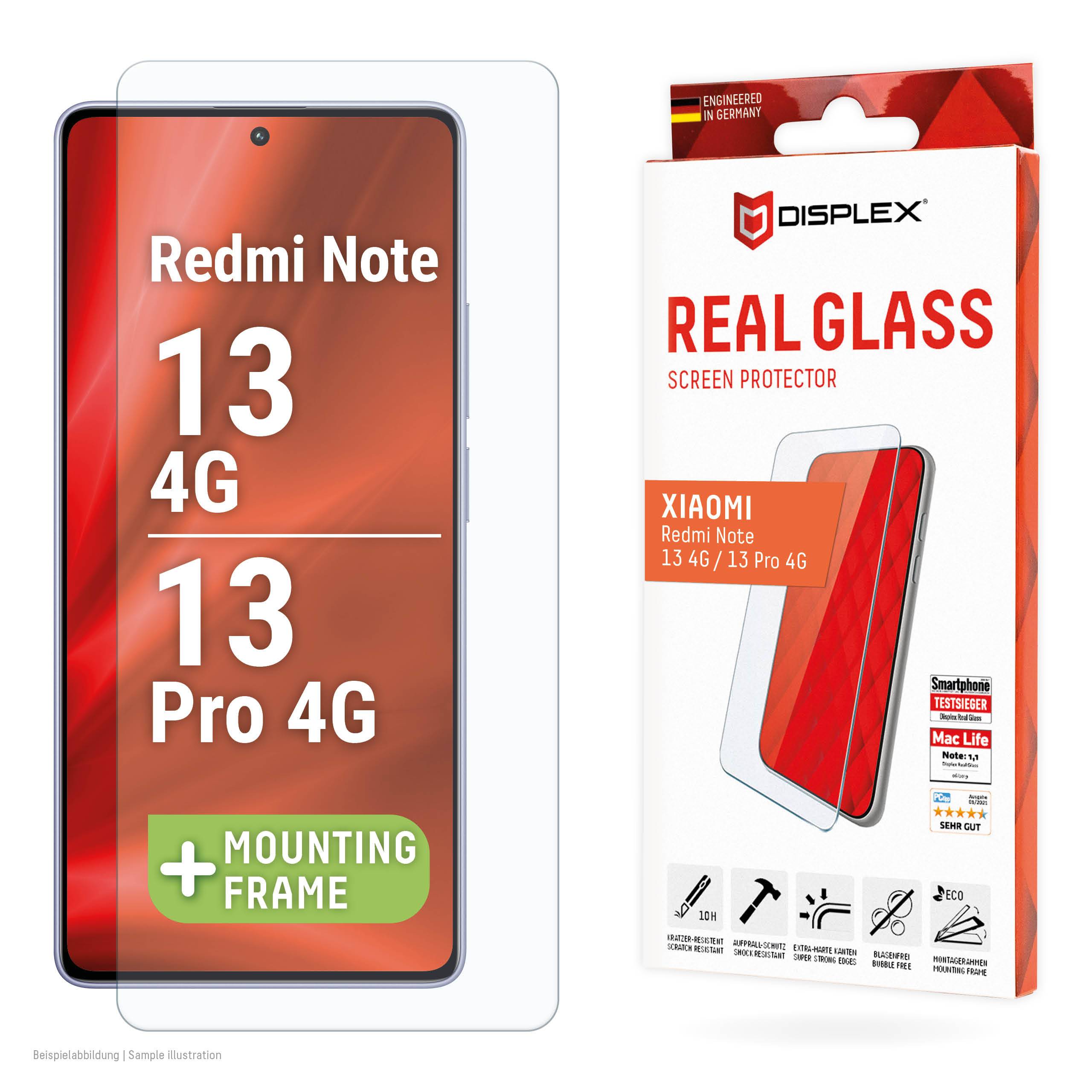 DISPLEX Panzerglas (10H) + Case für Samsung Galaxy A54 5G, Eco-Montagerahmen, + Case, Tempered Glas,