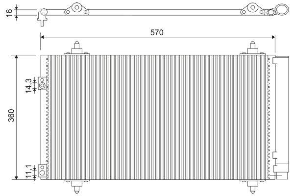 Valeo 818171 Kondensator, Klimaanlage