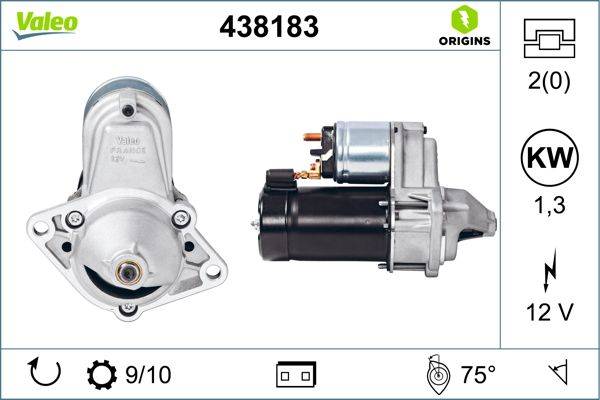 Anlasser Starter 12 V 1,3 kW VALEO IAM-Expertise passend für u.a. OPEL CORSA