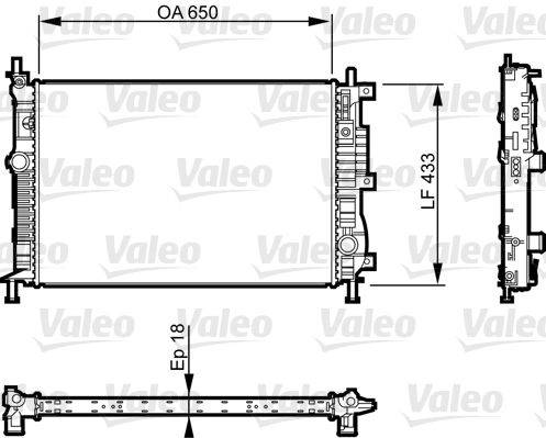 Valeo 735555 Kühler, Motorkühlung
