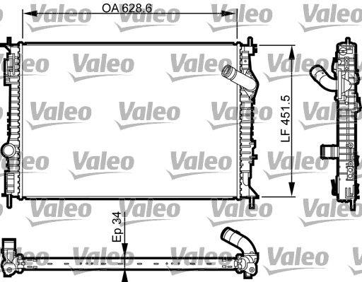 Valeo 735461 Kühler, Motorkühlung