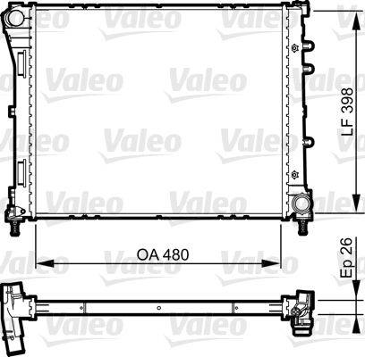 Valeo 735273 Kühler, Motorkühlung