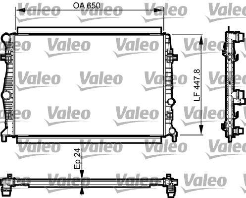 Valeo 735556 Kühler, Motorkühlung