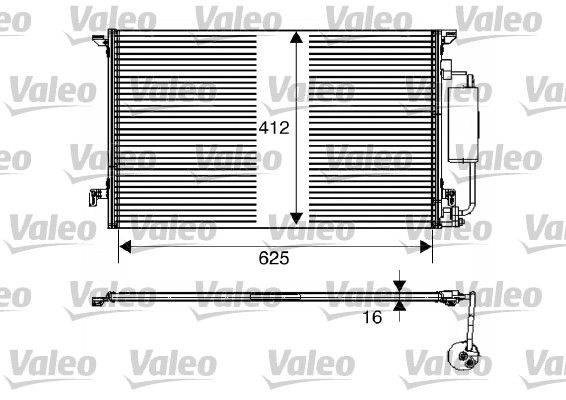 Valeo 817712 Kondensator, Klimaanlage