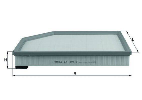 Mahle LX1591/2 Luftfilter
