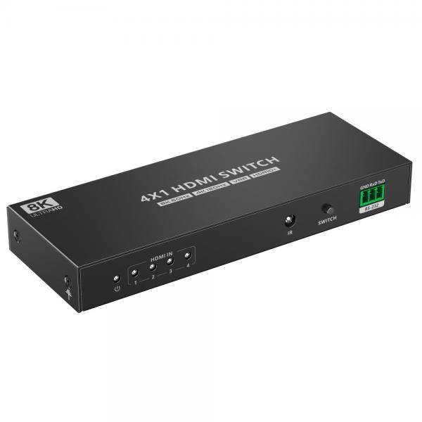 Techly Video/Audio-Schalter - 4 x HDMI - Desktop