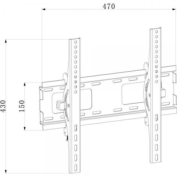 TECHLY - Wandhalterung für LED/LCD 23-55