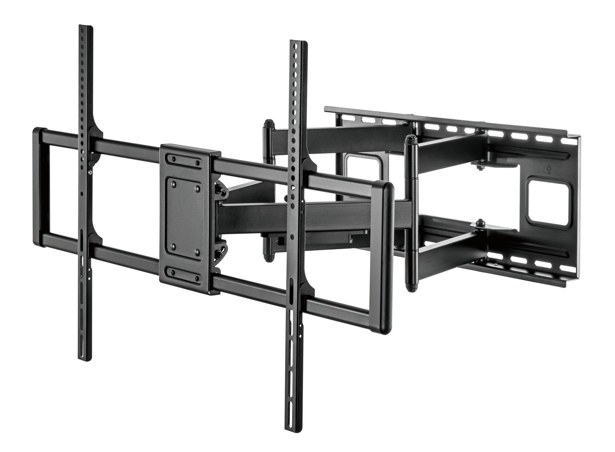 Techly Befestigungskit (Wandbefestigung) - für Curved Panel/Flat Panel - schmal - Stahl - Schwarz - Bildschirmgröße: 152