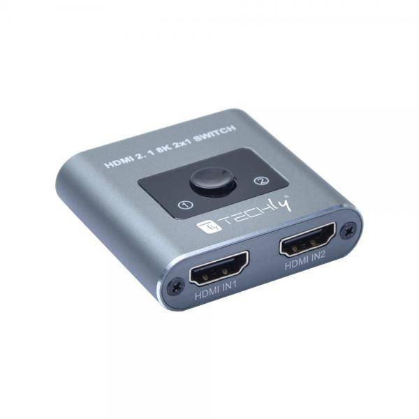 Techly Switch HDMI 2.1 2X1 8K Multimedia-Technik Switche