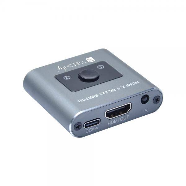 Techly Switch HDMI 2.1 2X1 8K Multimedia-Technik Switche