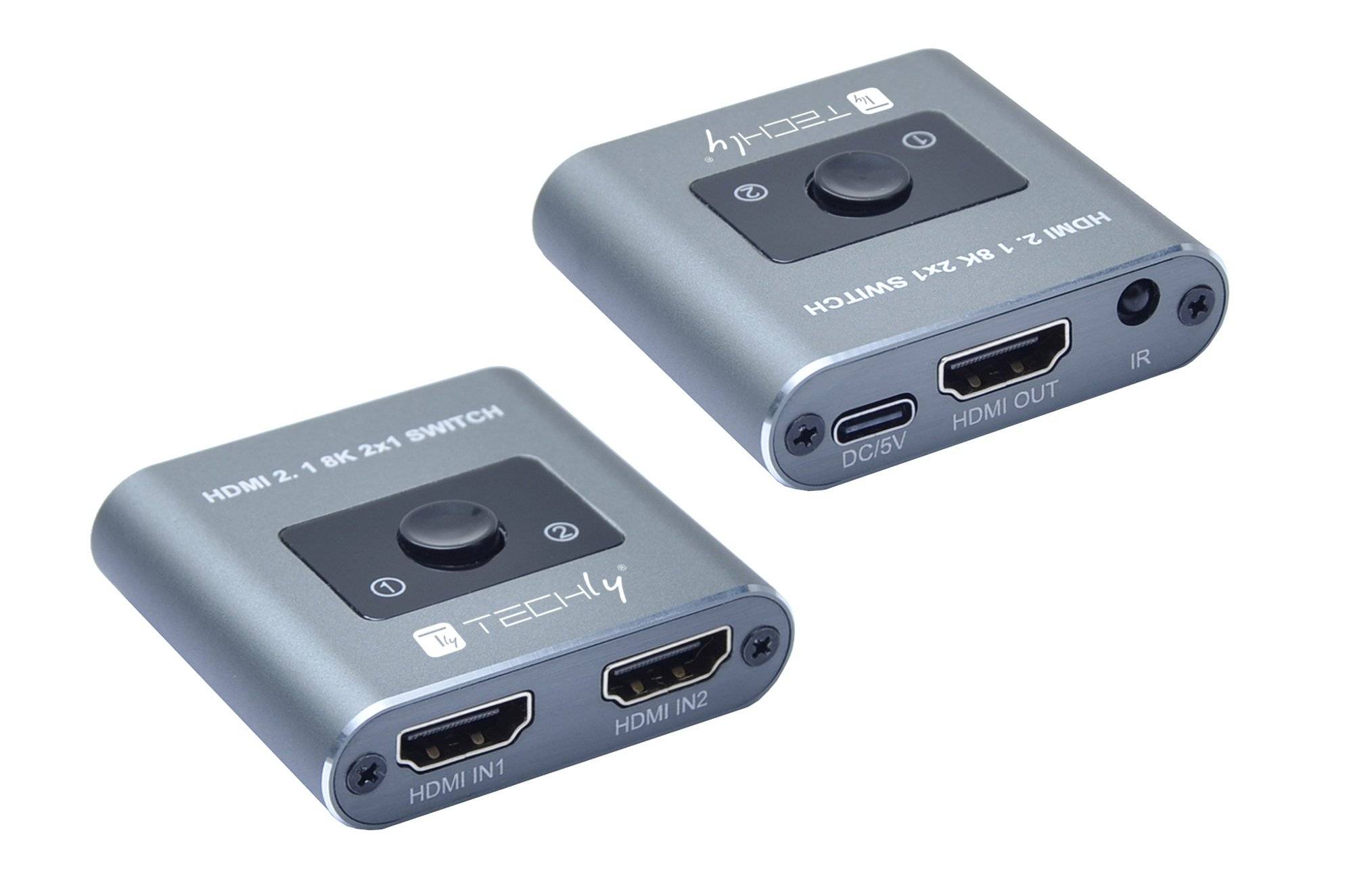 Techly Switch HDMI 2.1 2X1 8K Multimedia-Technik Switche