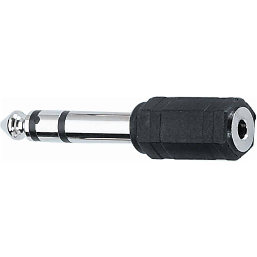 Goobay 11100 Adapter 3,5mm auf 6,3mm Audio schwarz/silber