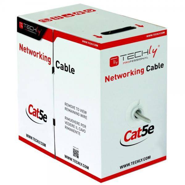 Techly ITP7-UTP-IC-CCA, 305 m, Cat5e, U/UTP (UTP), Grau