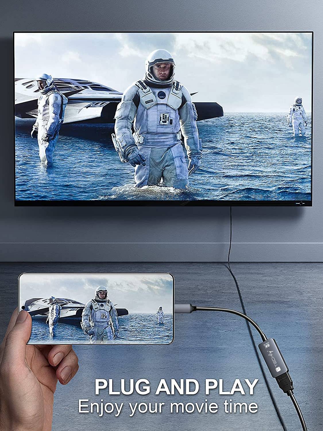 Techly Adapter Usb-C auf HDMI 2.1 IADAP-USBC-HDMI8 - Adapter - Digital/Daten