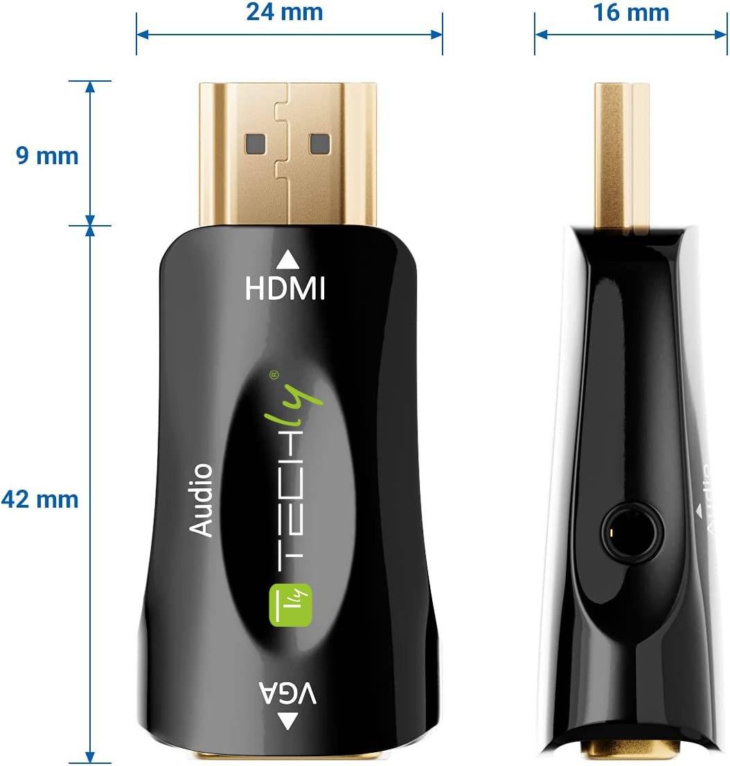 Konverter von HDMI auf VGA mit Audio -- Multimedia