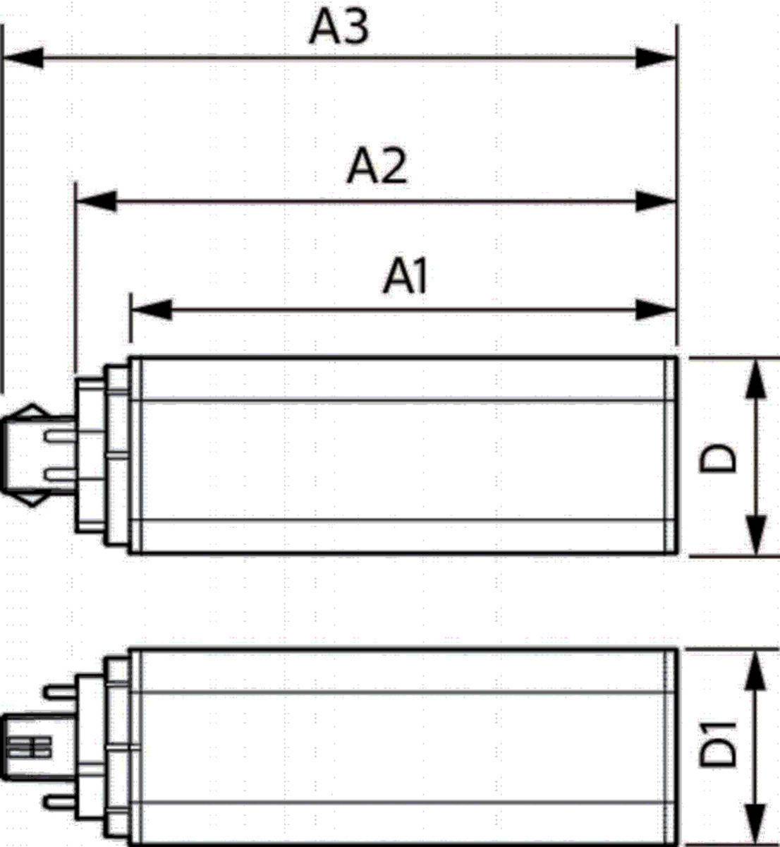 Philips CoreLEDPLT#48780200 LED-Kompaktlampe f. EVG GX24q-3 830