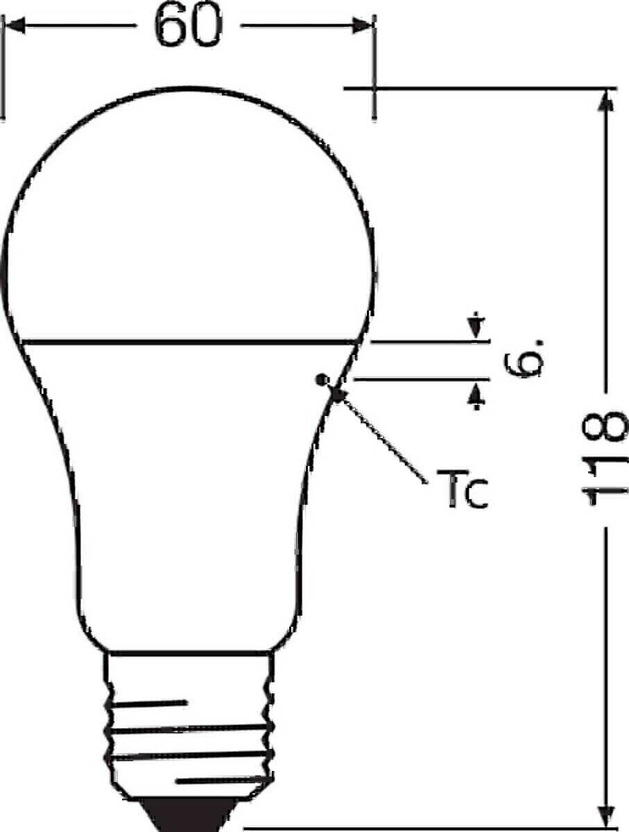 Ledvance CLA100 13W 840 FR E27 P LED Lampe 1521 lm 4000K E27