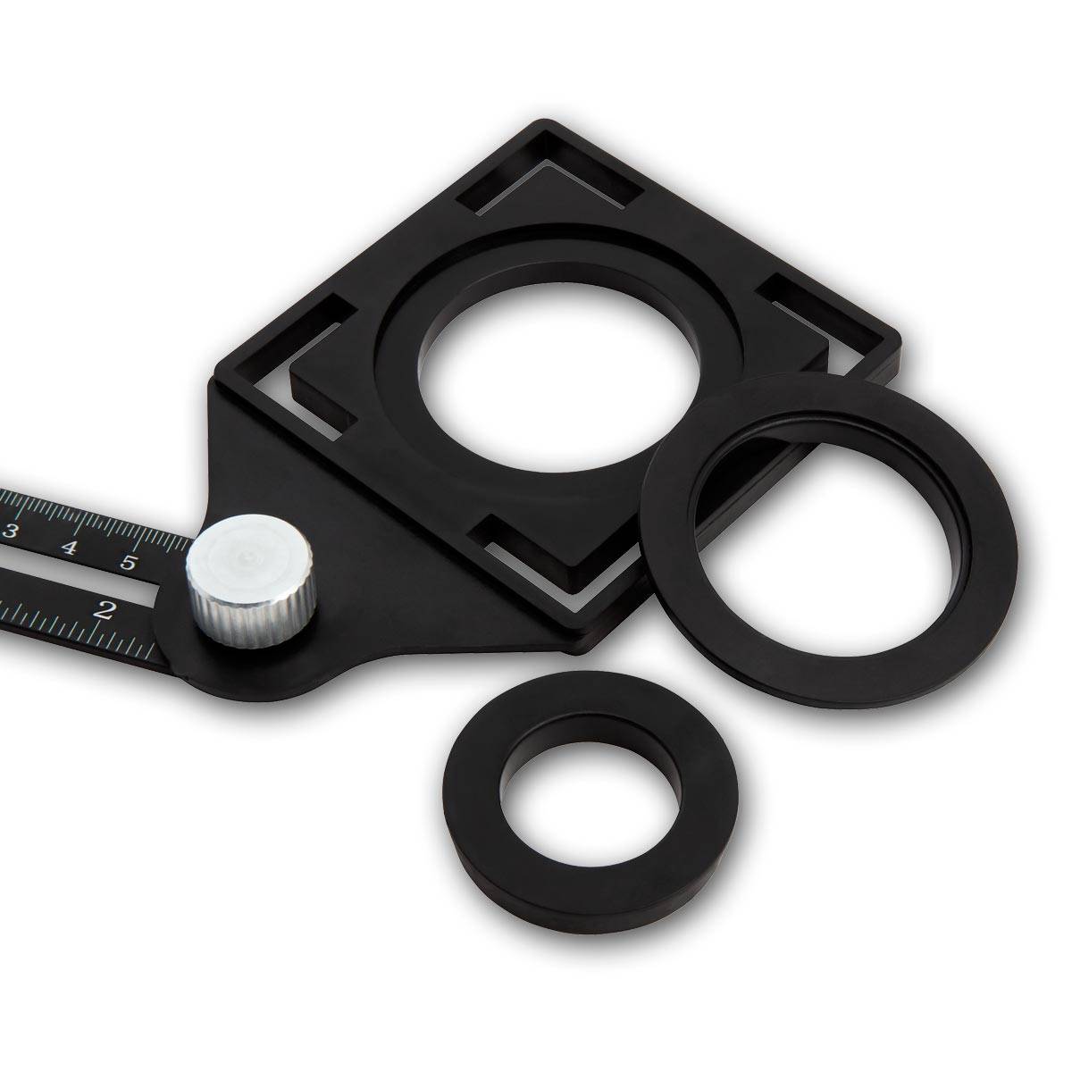 McPower - Winkelschablone mit Lineal, 6 Arme je 12cm faltbar