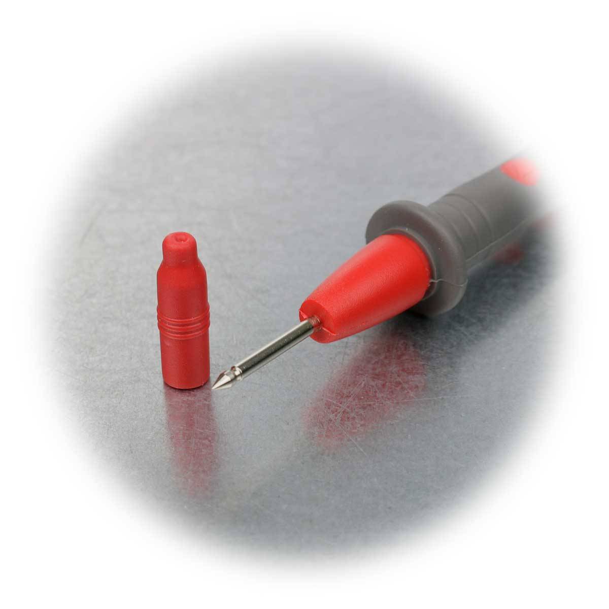 Präzisions-Prüfspitze mit 4mm-Sicherheitskupplung, rot