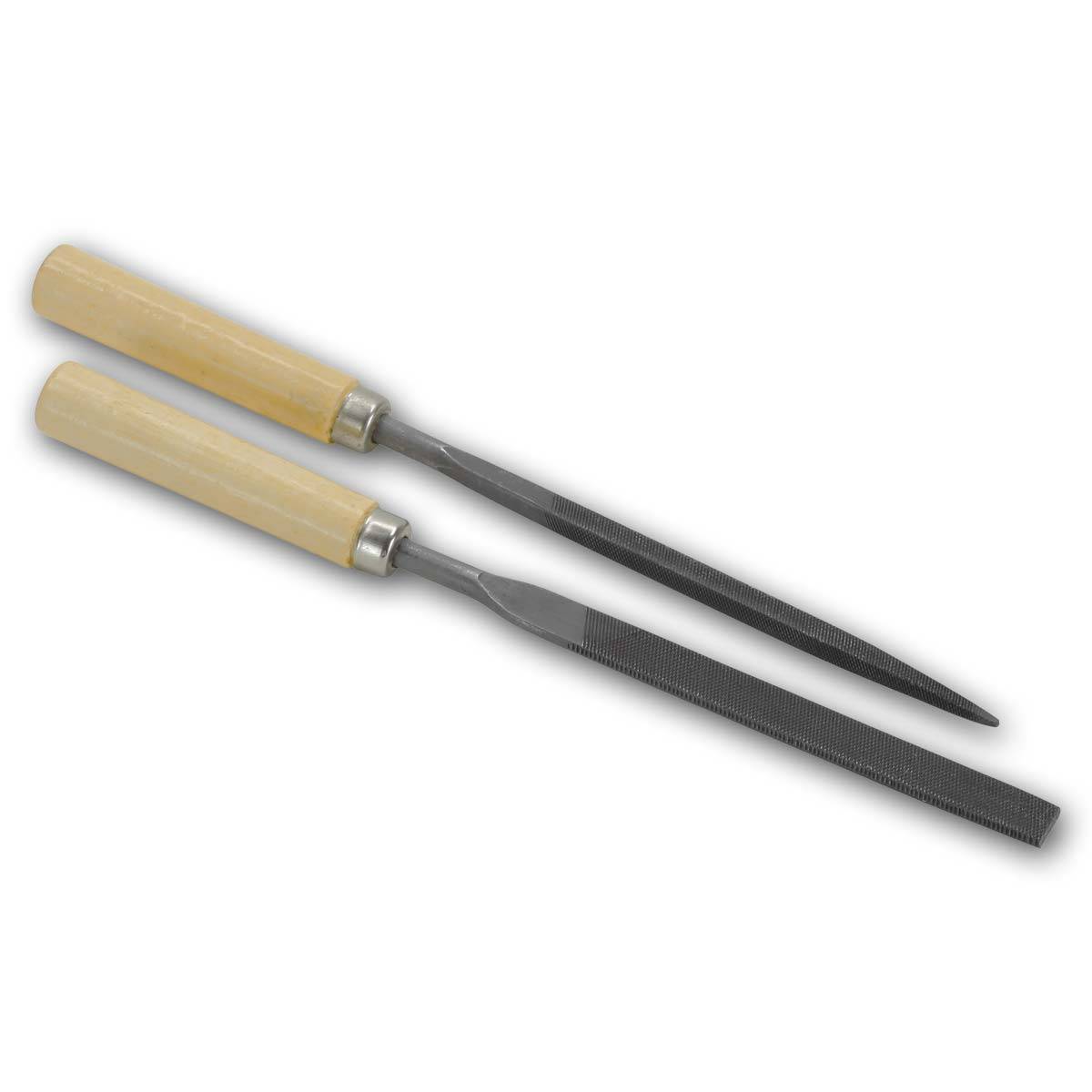 Nadelfeilen-Set 6-teilig, Holzgriff, 180mm