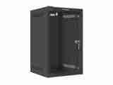 LANBERG 10 9U 280x310 Wandgehäuse Glastür (FlatPack) sw Multimedia-Technik 10 Gehäuse und