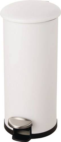 Tretabfallsammler Helit "the zinc" 30l D270xH623mm Stahl,pulv.weiß HELIT