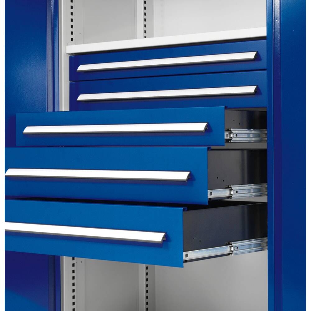 RasterPlan Schubladenschrank Leergehäuse, 1950 x 1000 x 600 mm RAL 7035/5010